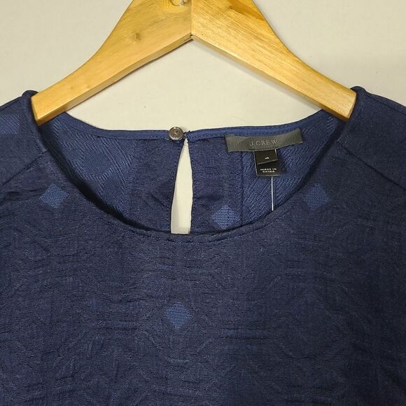 J Crew matelasse blue women's top size 4 - Picture 14 of 15